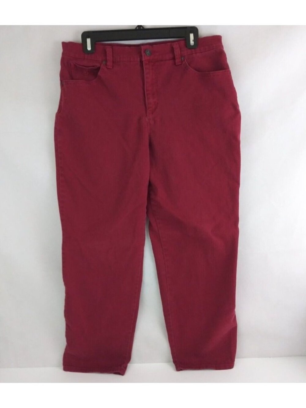 Gloria Vanderbilt Amanda Wine Red Bootcut Women's Mid Rise Jeans Size 12